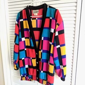 SALE Peter Popovich Sweater/Light Jacket 80s 90s